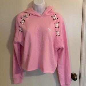 Victoria secret pink crop sweatshirt hoodie
